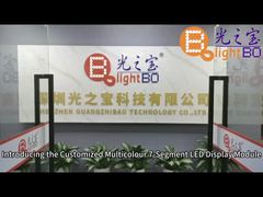 カスタマイズされた青赤黄色の7セグメントLEDディスプレイ