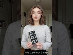 0.56インチ（14.2mm）温度インジケータ用3桁カソードコモン7セグメントLEDディスプレイ