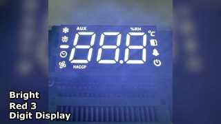 3 桁 LED ディスプレイ 14.2mm 赤色超高輝度