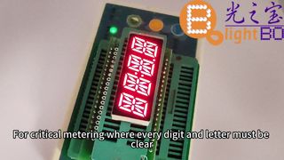 4桁14セグメント英数字LEDディスプレイ、超高輝度赤色、タクシーメーター/メーターアプリケーション用