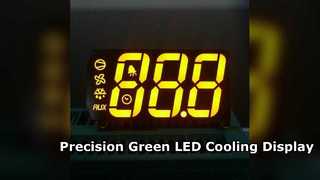 正確な冷却制御を実現するカスタム緑色 LED ディスプレイ