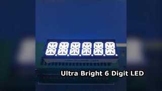計器用の超高輝度 6 桁 14 セグメント LED ディスプレイ